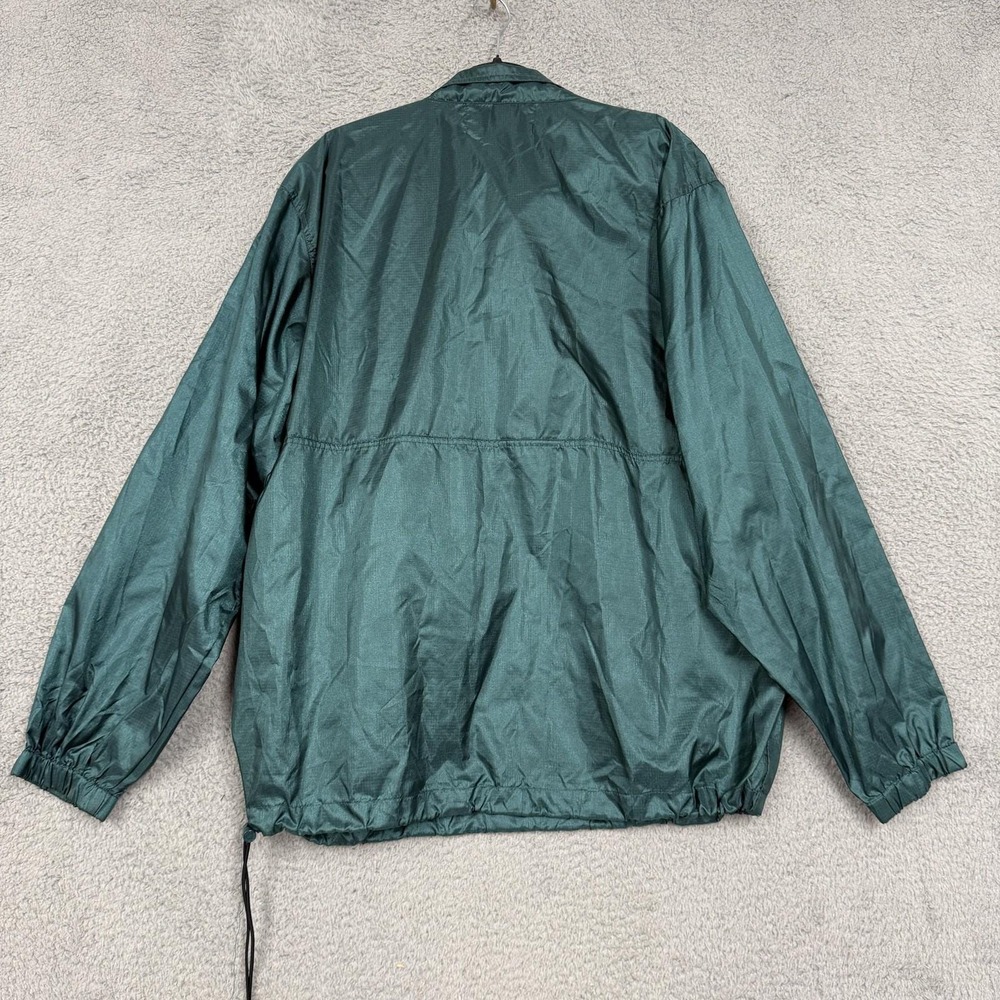 Vintage Eddie Bauer Jacket Mens Large Green Sac Shirt Nylon Windbreaker 80s 90s - Picture 6 of 14